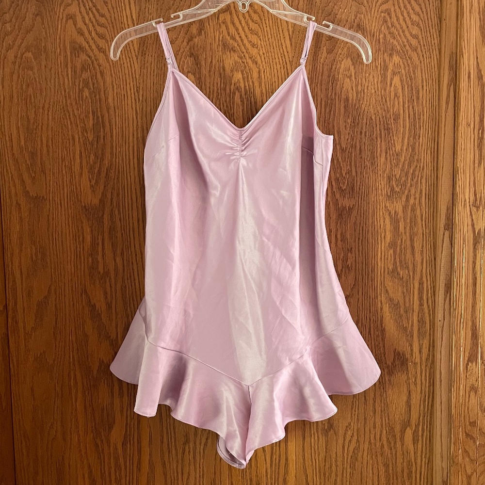 Ballet Onsie Satin Tap Short Lingerie | Victoria's Secret Romper leotard size M
